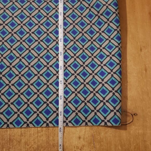 Animapop XS Small Long Sleeve Blue Print Asymmetrical Neckline Reversible Dress - Picture 9 of 16